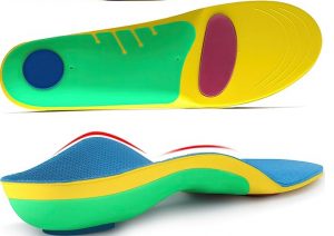 Flat foot insoles made of EVA