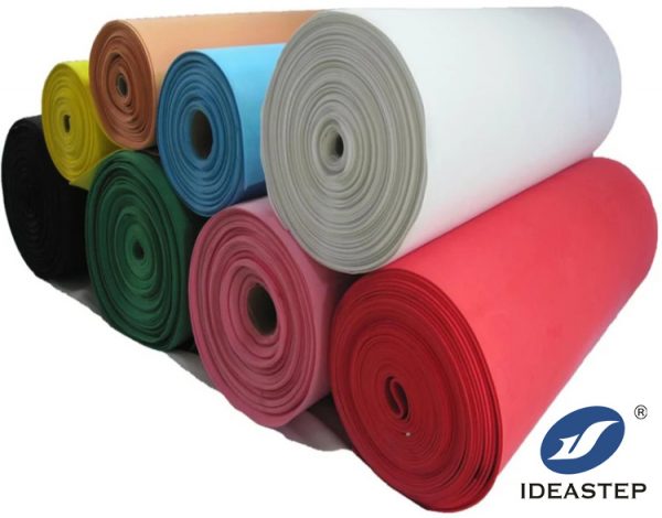Colorful eva raw material foam roll product
